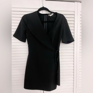 Formal Black Romper with Side Tie